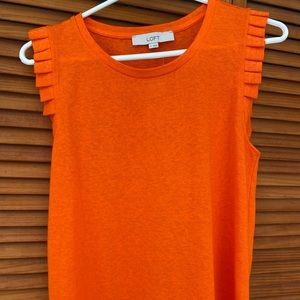 Loft orange shirt